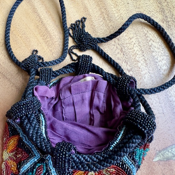 Roaring 20’s Flapper Vintage Beaded Pouch Purse Bag-Made in France 🧡 🛍️ - Picture 8 of 13